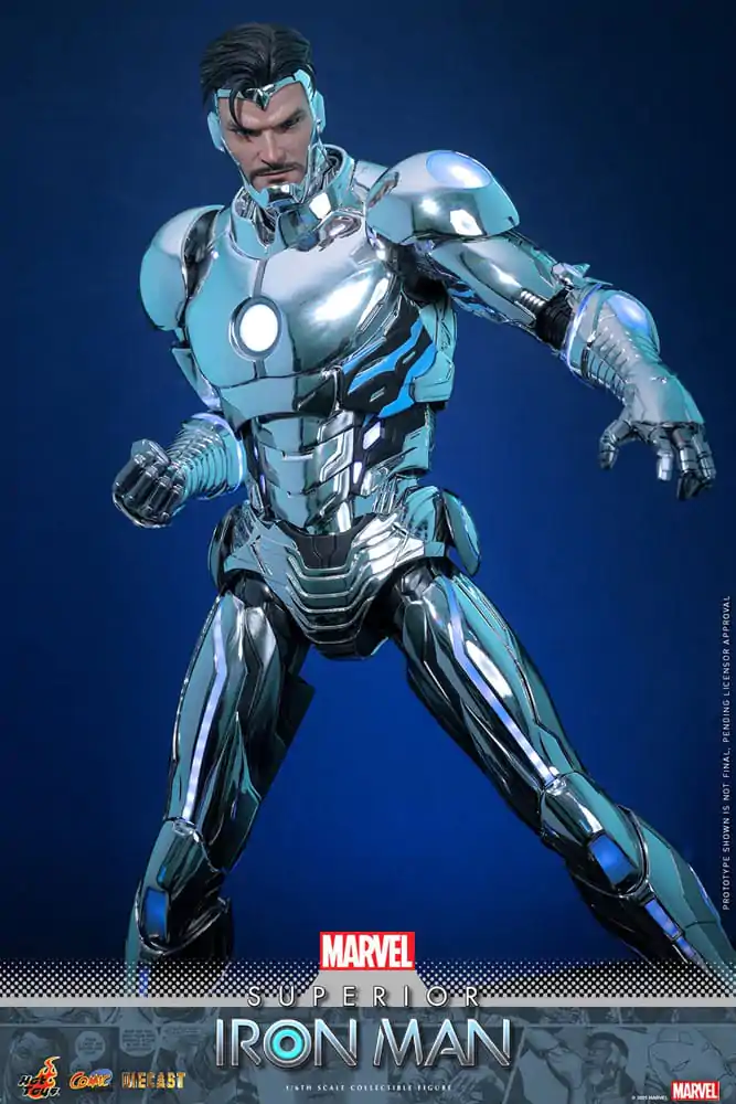 Marvel Comic Diecast Masterpiece akční figurka 1/6 Superior Iron Man 32 cm fotografii produktu