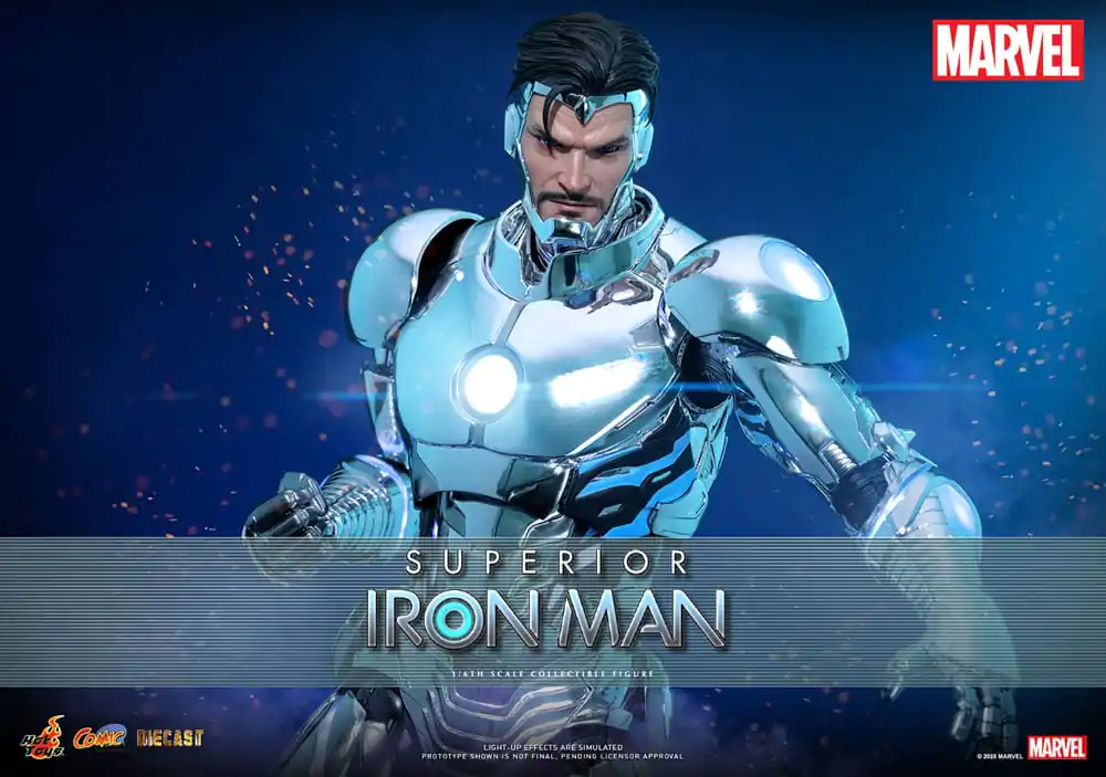 Marvel Comic Diecast Masterpiece akční figurka 1/6 Superior Iron Man 32 cm fotografii produktu
