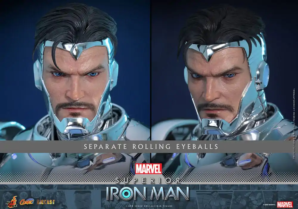 Marvel Comic Diecast Masterpiece akční figurka 1/6 Superior Iron Man 32 cm fotografii produktu
