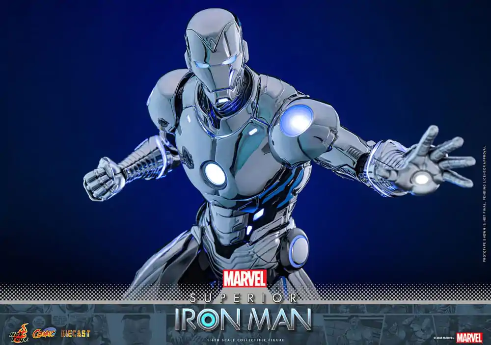 Marvel Comic Diecast Masterpiece akční figurka 1/6 Superior Iron Man 32 cm fotografii produktu