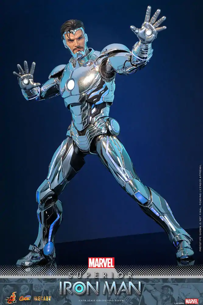 Marvel Comic Diecast Masterpiece akční figurka 1/6 Superior Iron Man 32 cm fotografii produktu