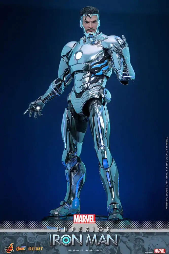 Marvel Comic Diecast Masterpiece akční figurka 1/6 Superior Iron Man 32 cm fotografii produktu