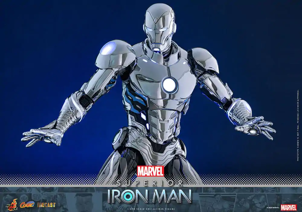 Marvel Comic Diecast Masterpiece akční figurka 1/6 Superior Iron Man 32 cm fotografii produktu