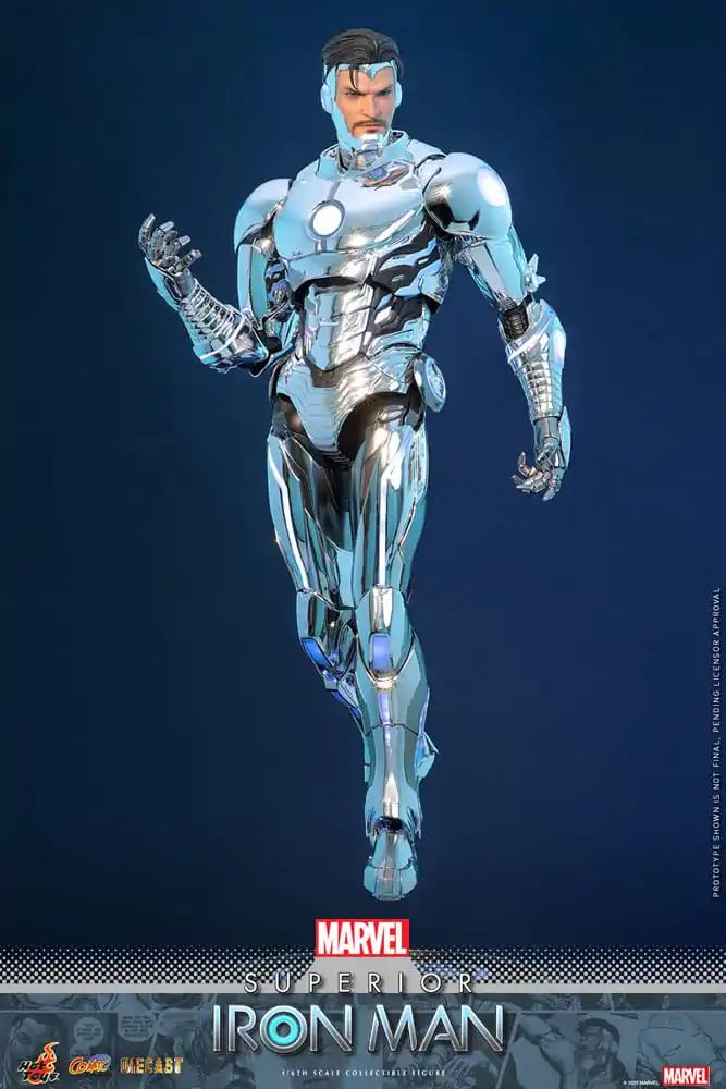 Marvel Comic Diecast Masterpiece akční figurka 1/6 Superior Iron Man 32 cm fotografii produktu