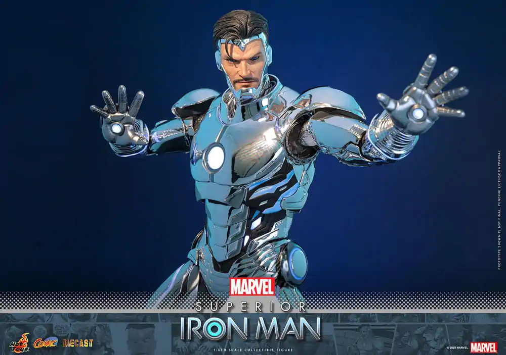 Marvel Comic Diecast Masterpiece akční figurka 1/6 Superior Iron Man 32 cm fotografii produktu