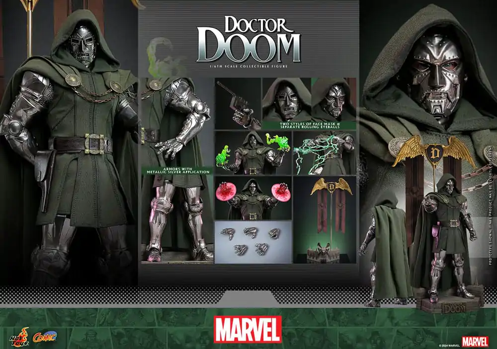 Marvel Comic Masterpiece Akční figurka 1/6 Doctor Doom 33 cm fotografii produktu