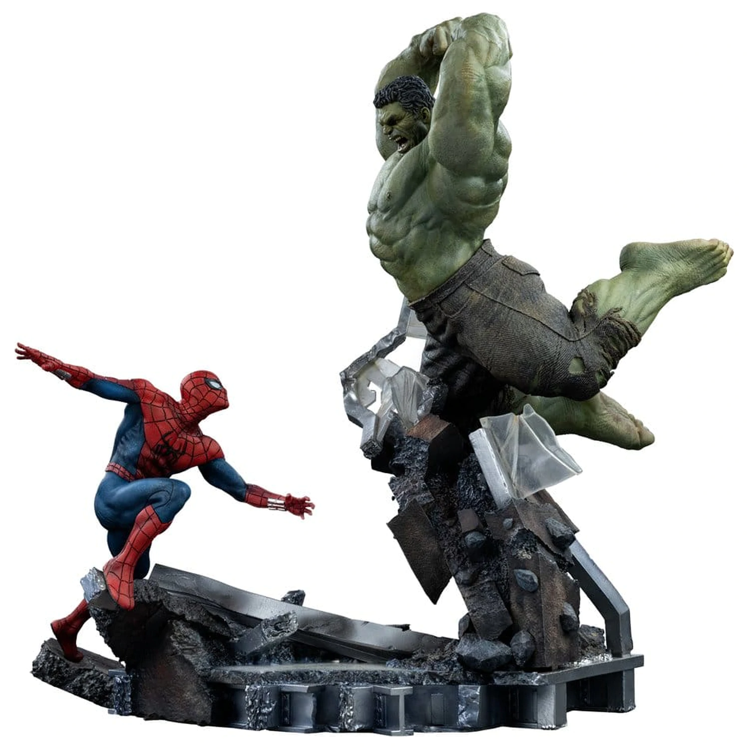 Marvel Comics Art Scale Socha 1/10 Spider-Man vs Hulk 38 cm fotografii produktu