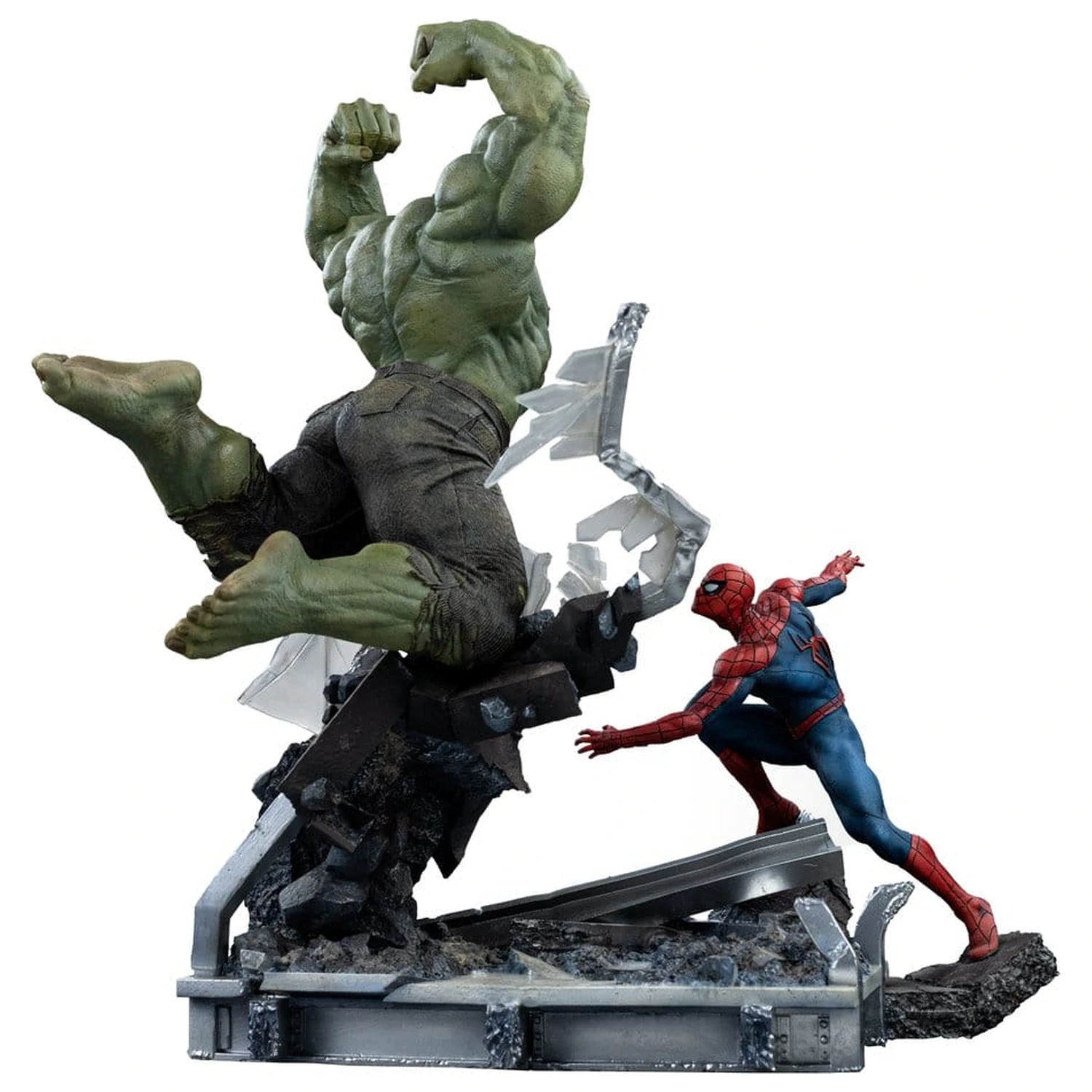 Marvel Comics Art Scale Socha 1/10 Spider-Man vs Hulk 38 cm fotografii produktu
