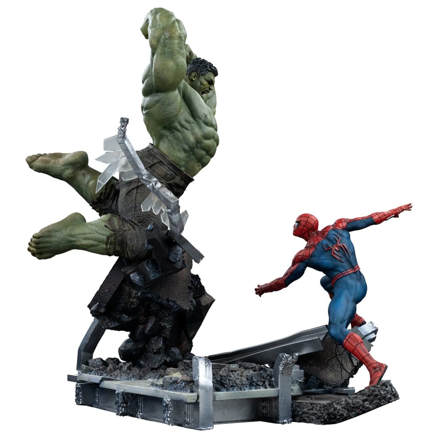 Marvel Comics Art Scale Socha 1/10 Spider-Man vs Hulk 38 cm fotografii produktu