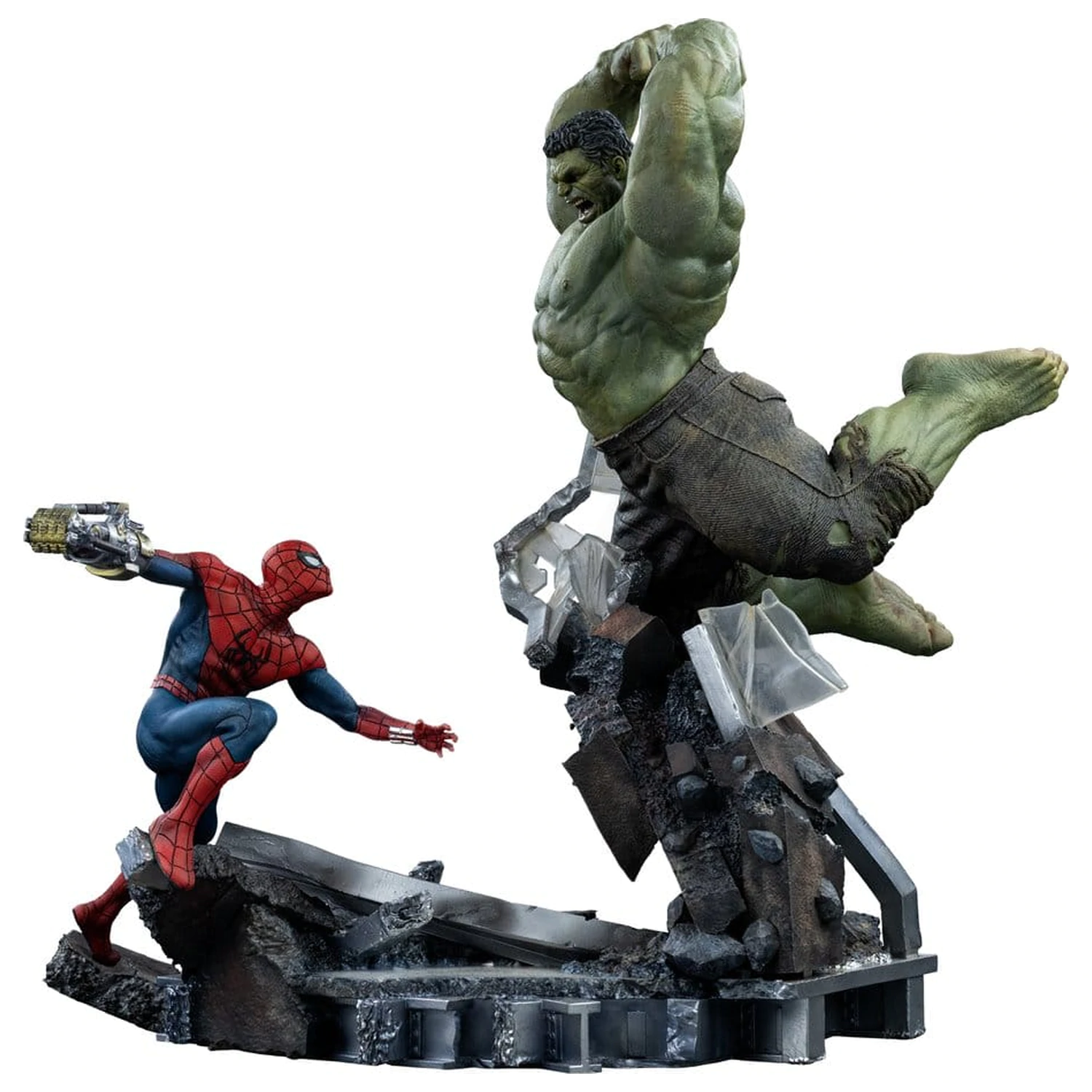 Marvel Comics Art Scale Socha 1/10 Spider-Man vs Hulk 38 cm fotografii produktu