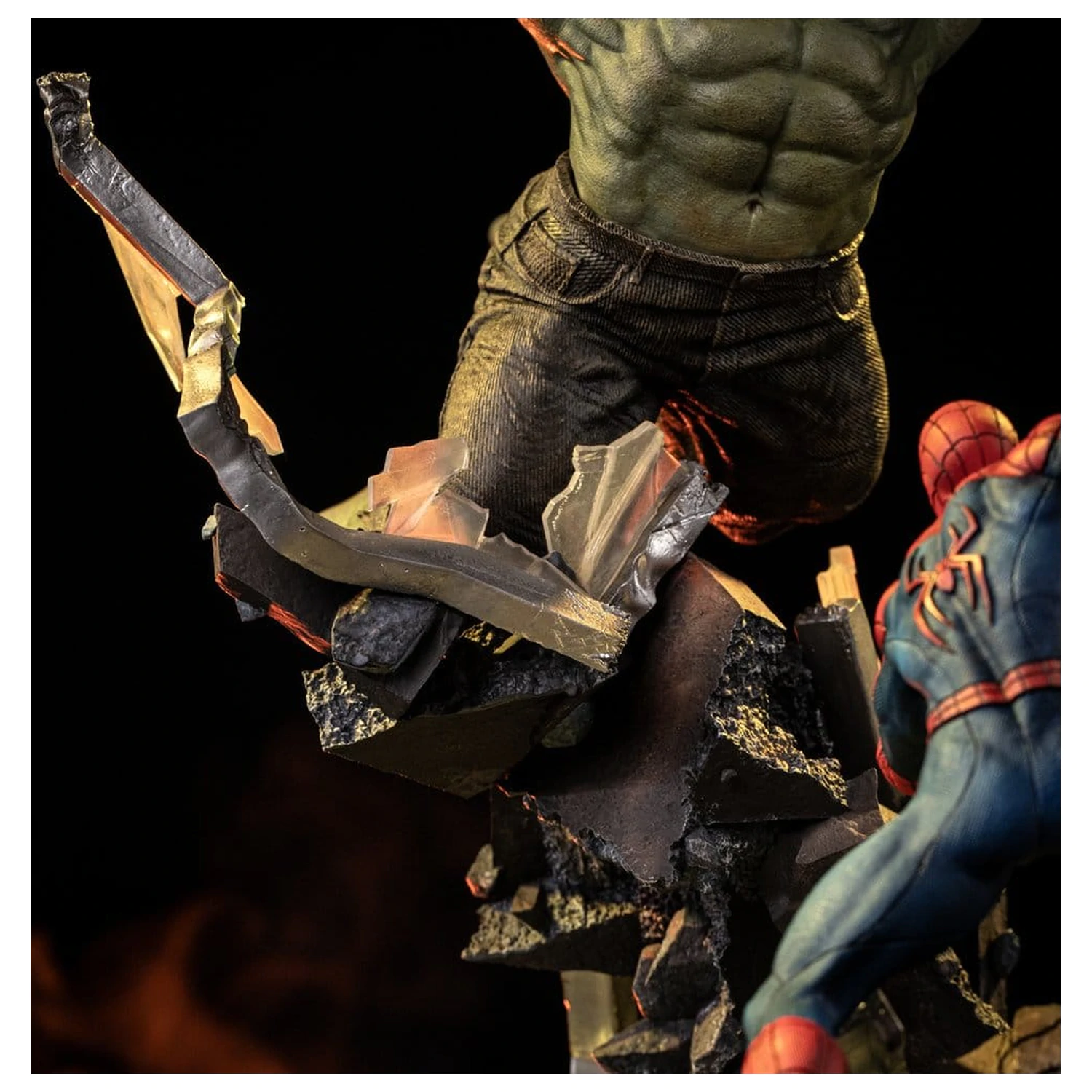 Marvel Comics Art Scale Socha 1/10 Spider-Man vs Hulk 38 cm fotografii produktu