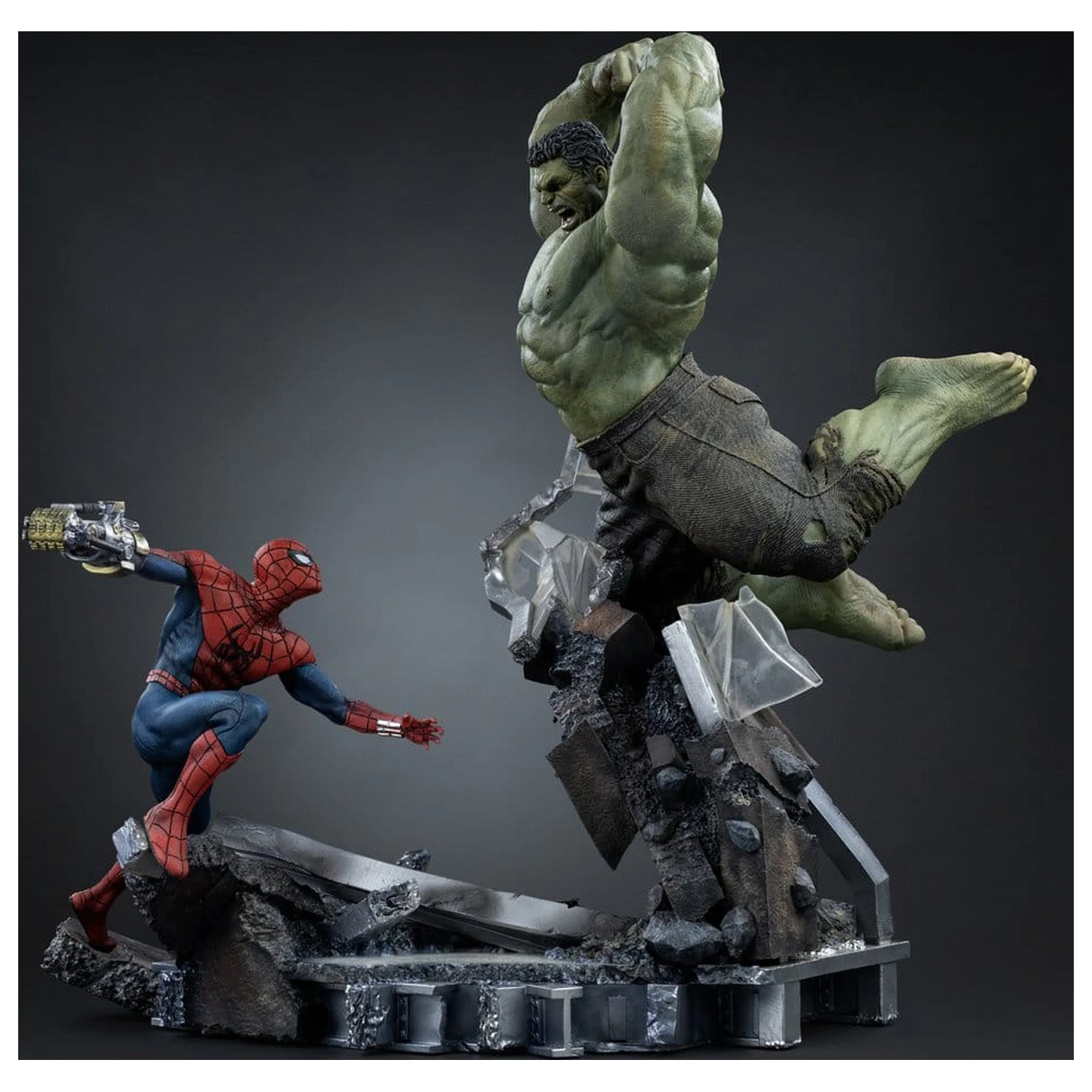 Marvel Comics Art Scale Socha 1/10 Spider-Man vs Hulk 38 cm fotografii produktu