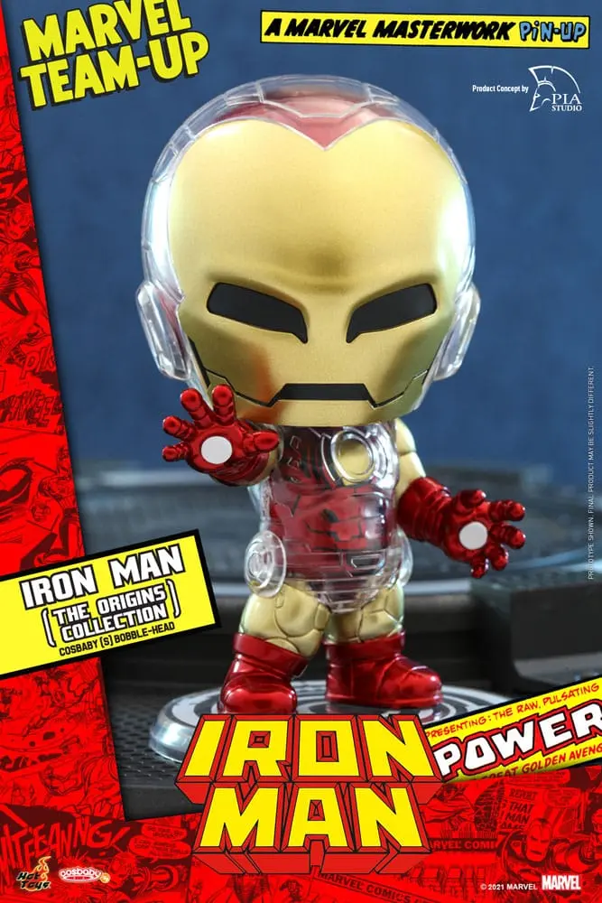 Marvel Comics Cosbaby (S) Mini Figurka Iron Man (The Origins Collection) 10 cm fotografii produktu