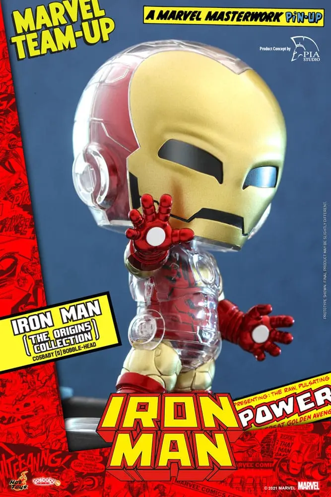 Marvel Comics Cosbaby (S) Mini Figurka Iron Man (The Origins Collection) 10 cm fotografii produktu