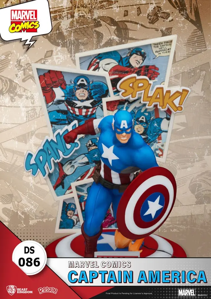 Marvel Comics D-Stage PVC diorama Captain America 16 cm fotografii produktu