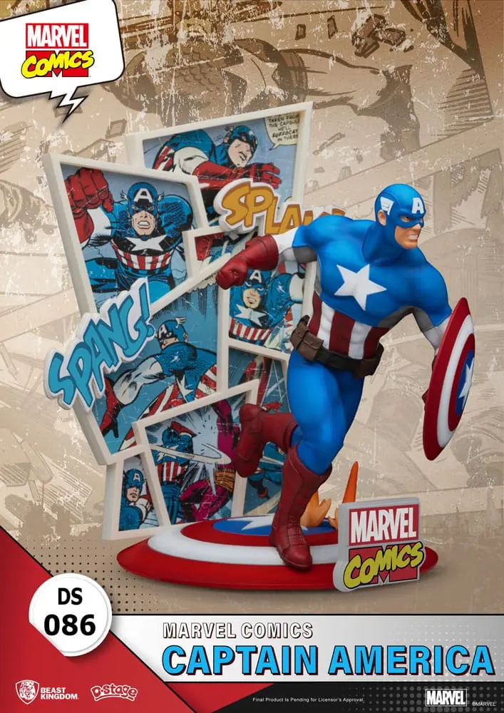 Marvel Comics D-Stage PVC diorama Captain America 16 cm fotografii produktu