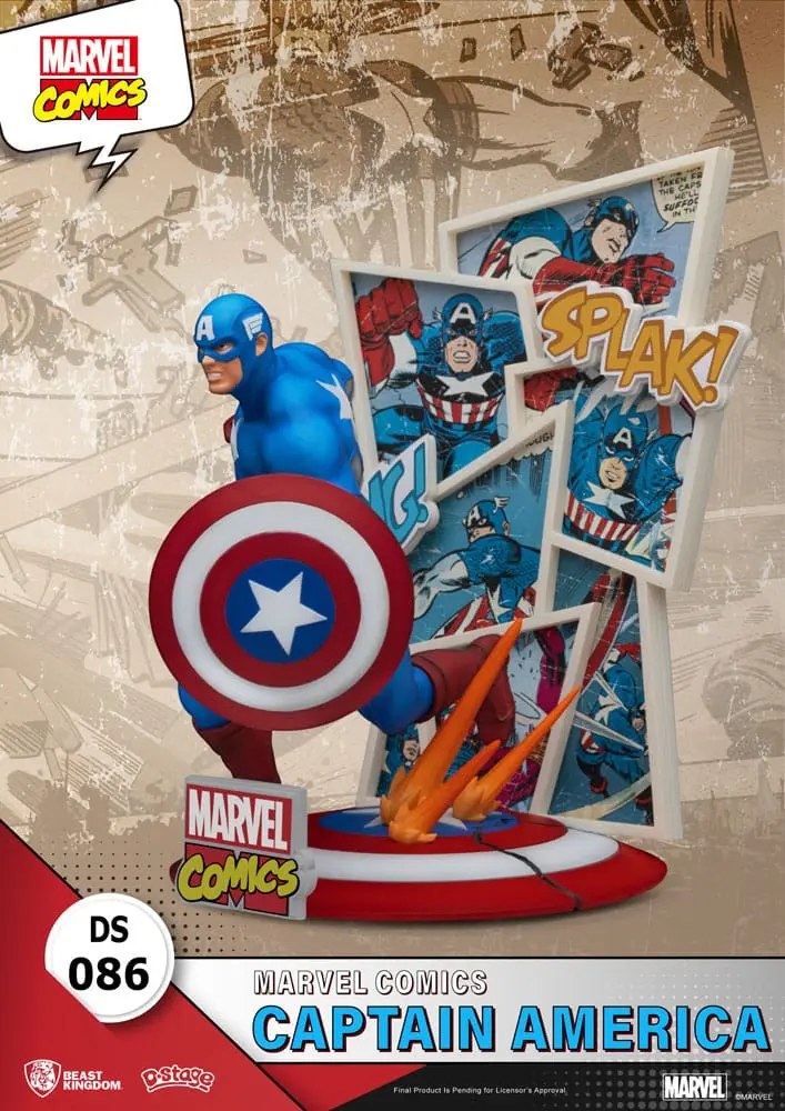 Marvel Comics D-Stage PVC diorama Captain America 16 cm fotografii produktu