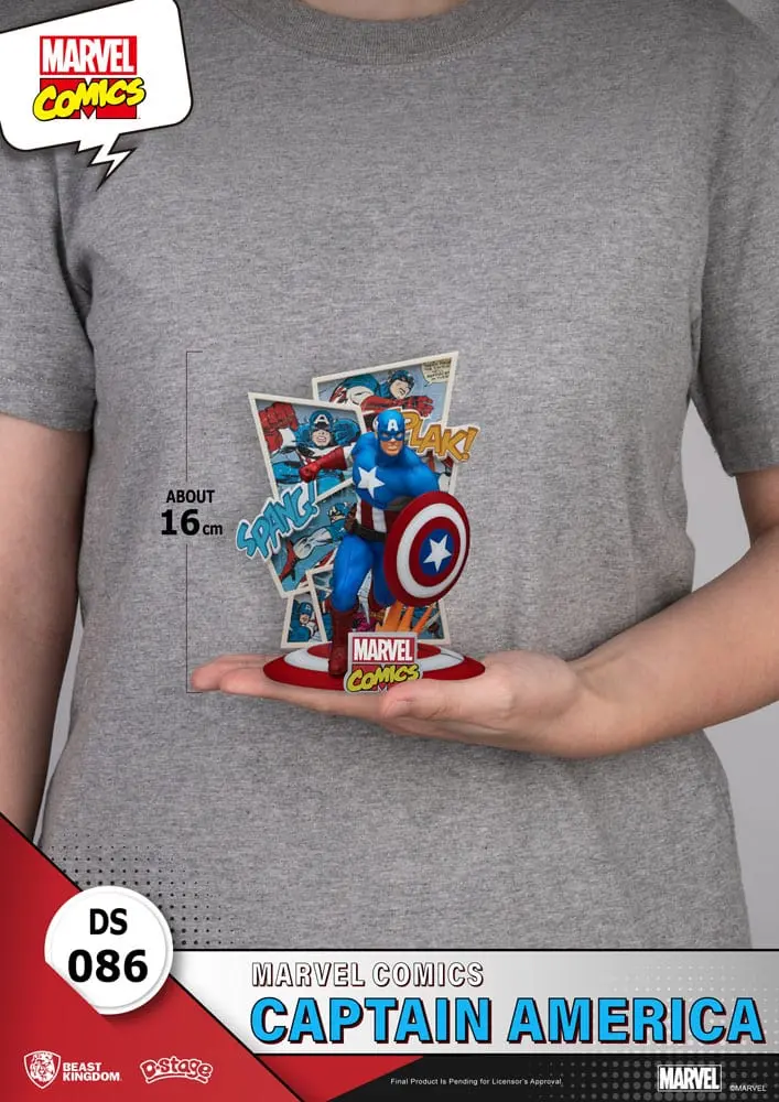 Marvel Comics D-Stage PVC diorama Captain America 16 cm fotografii produktu