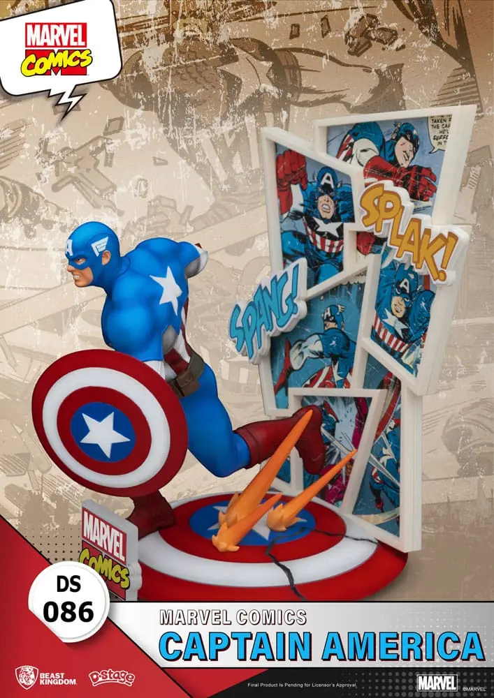 Marvel Comics D-Stage PVC diorama Captain America 16 cm fotografii produktu