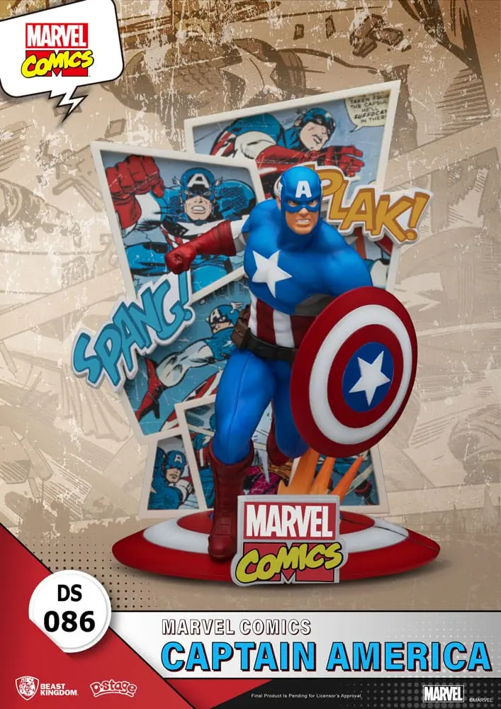Marvel Comics D-Stage PVC diorama Captain America 16 cm fotografii produktu
