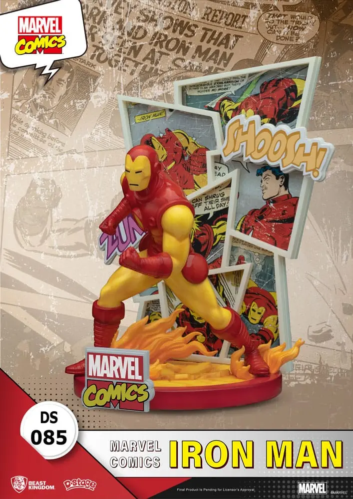 Marvel Comics D-Stage PVC Diorama Iron Man 16 cm fotografii produktu