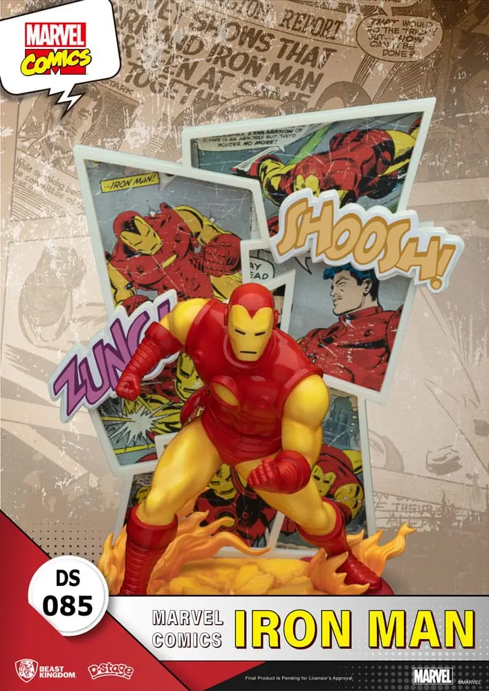 Marvel Comics D-Stage PVC Diorama Iron Man 16 cm fotografii produktu
