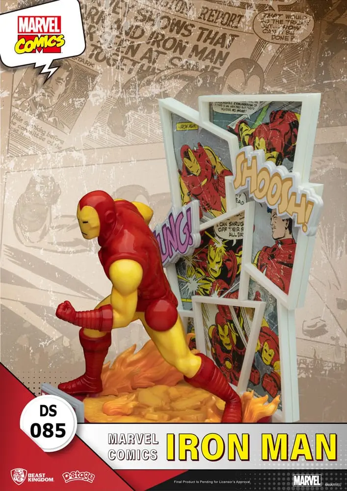 Marvel Comics D-Stage PVC Diorama Iron Man 16 cm fotografii produktu