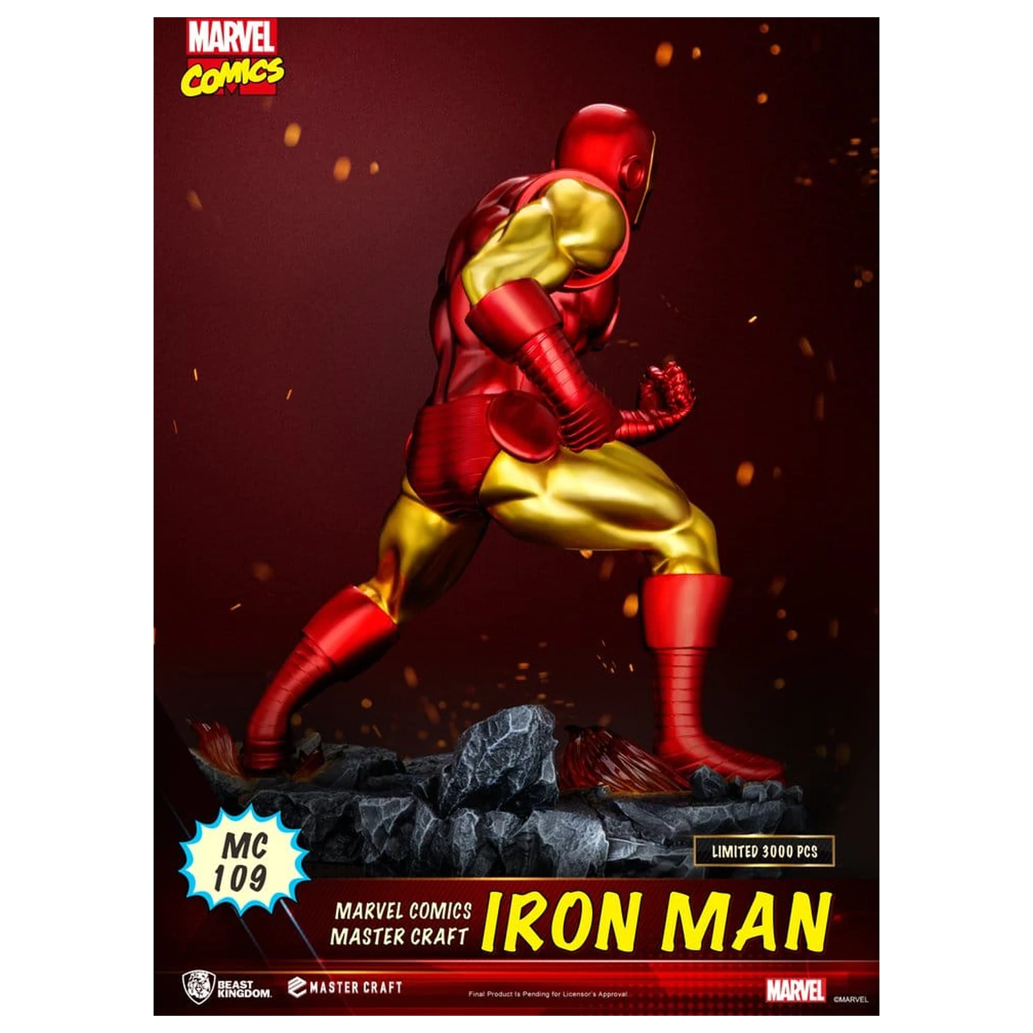 Marvel Comics Master Craft socha Iron Man 29 cm fotografii produktu