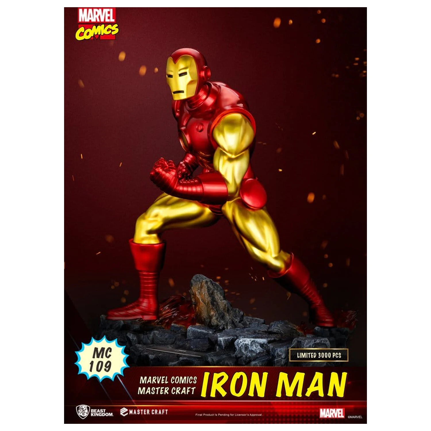 Marvel Comics Master Craft socha Iron Man 29 cm fotografii produktu