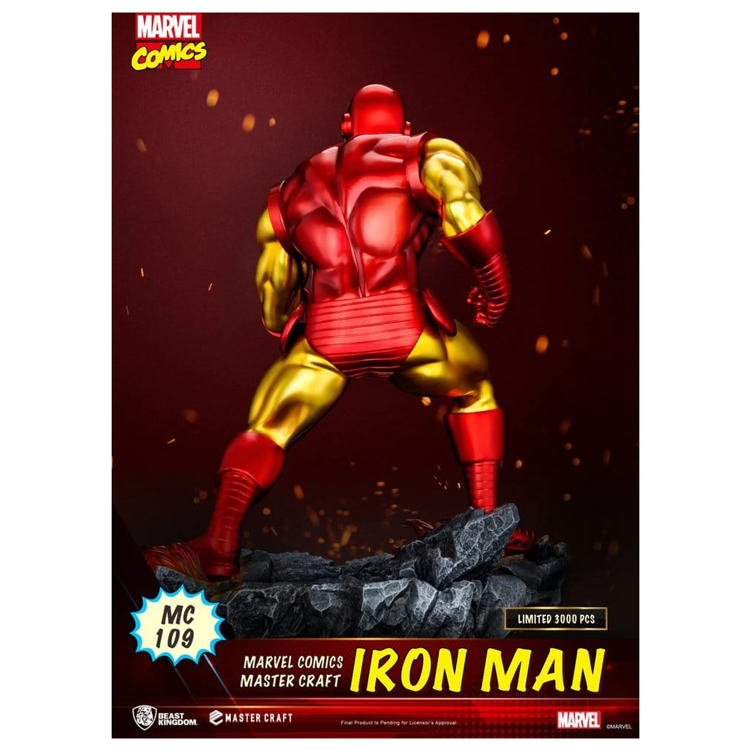 Marvel Comics Master Craft socha Iron Man 29 cm fotografii produktu
