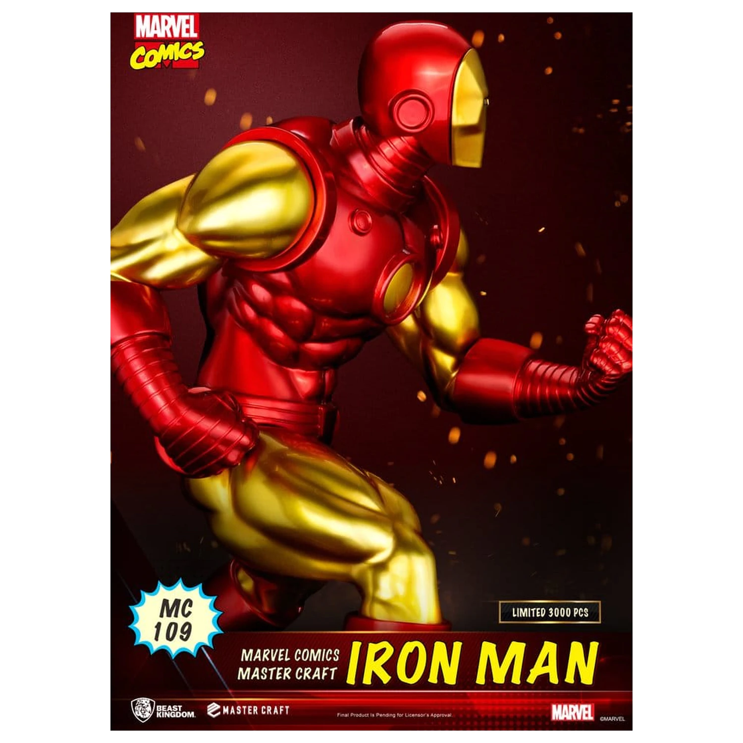 Marvel Comics Master Craft socha Iron Man 29 cm fotografii produktu