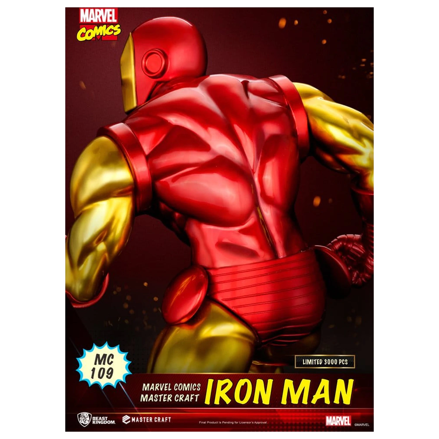 Marvel Comics Master Craft socha Iron Man 29 cm fotografii produktu
