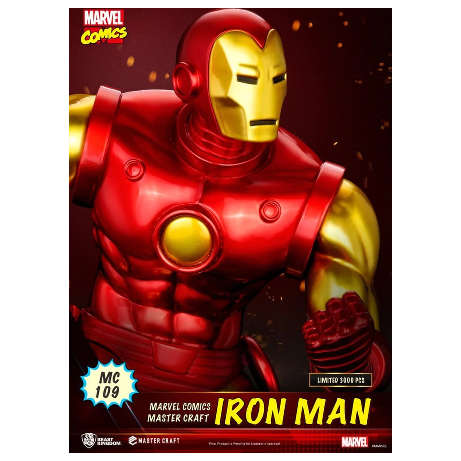 Marvel Comics Master Craft socha Iron Man 29 cm fotografii produktu