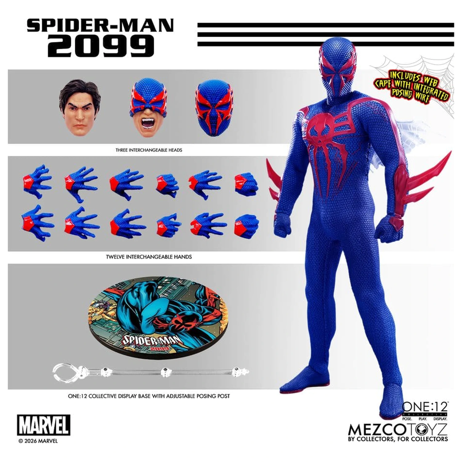Marvel Comics One:12 Collective akční figurka 1/12 Spider-Man 2099 17 cm fotografii produktu