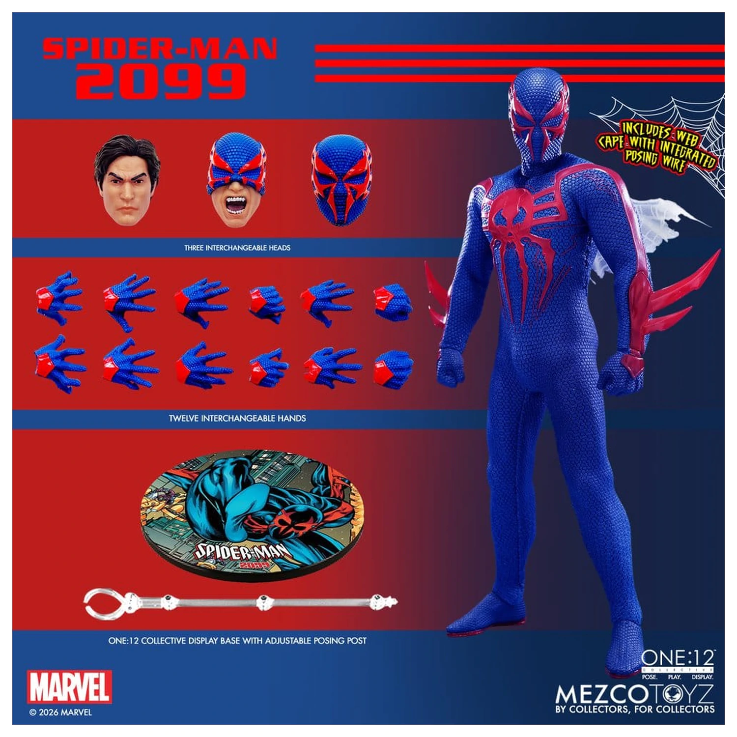 Marvel Comics One:12 Collective akční figurka 1/12 Spider-Man 2099 17 cm fotografii produktu