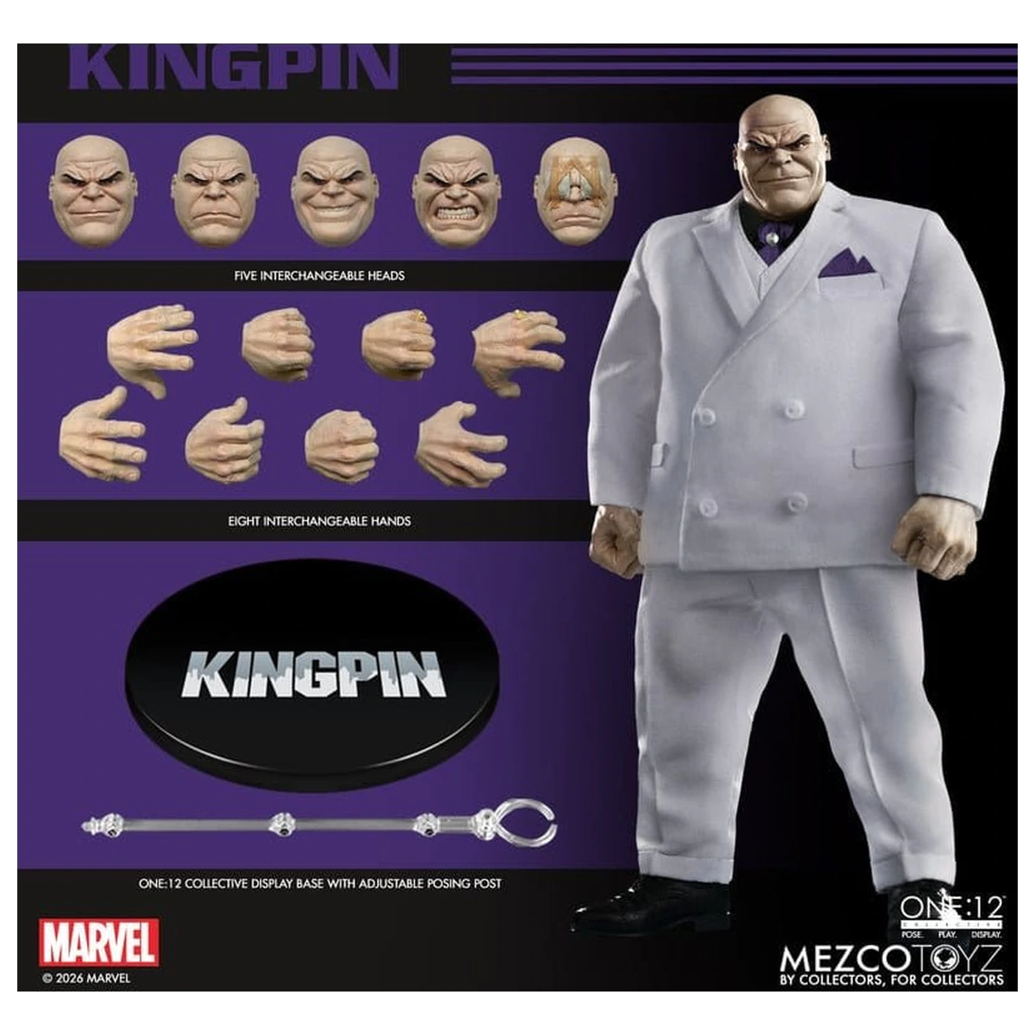 Marvel Comics One:12 Collective akční figurka 1/12 Kingpin 18 cm fotografii produktu