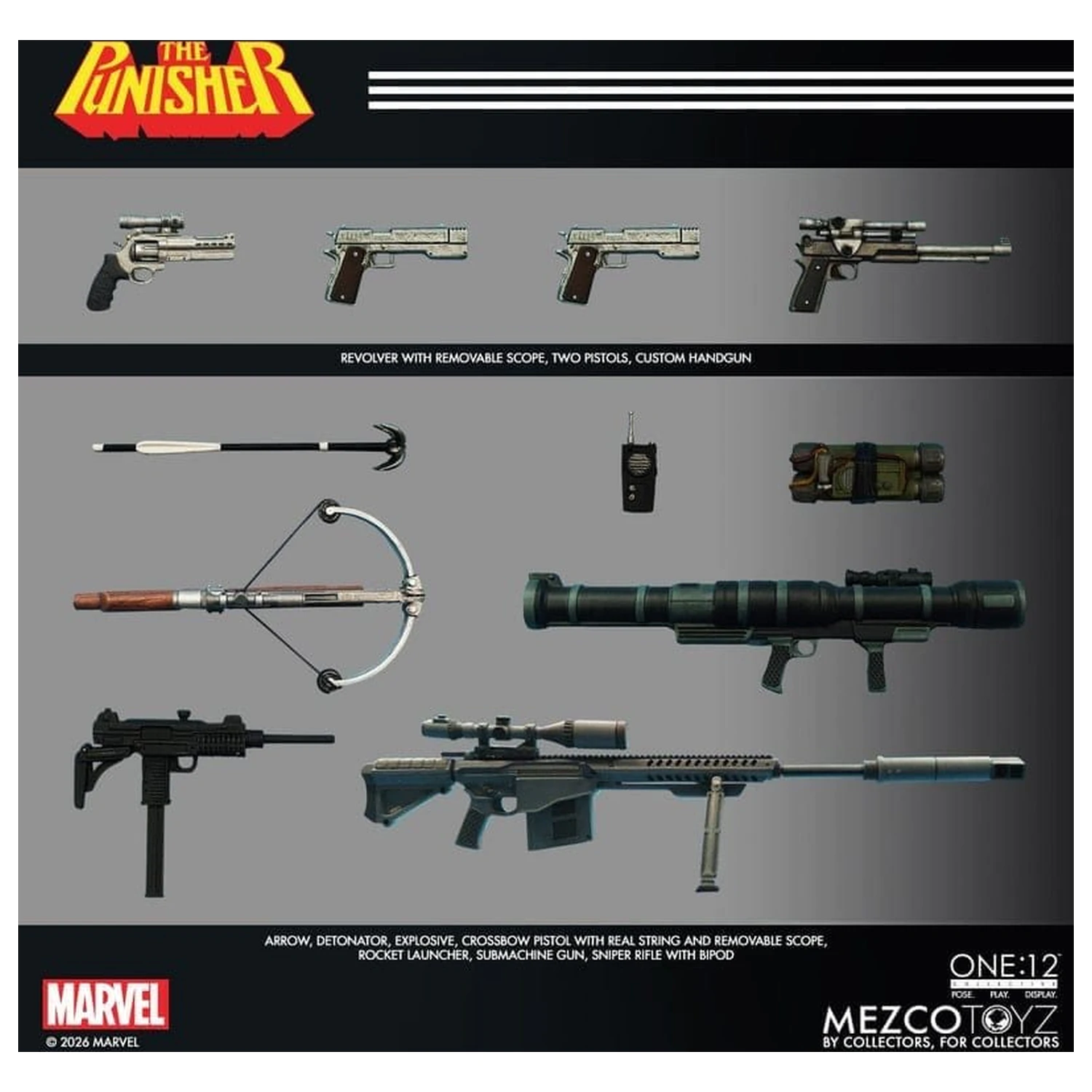 Marvel Comics One:12 Collective akční figurka 1/12 Punisher 17 cm fotografii produktu