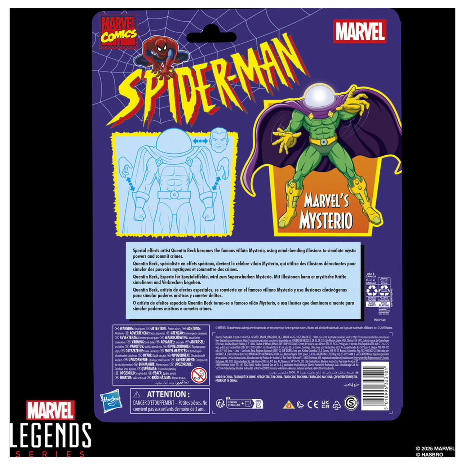 Marvel Comics Spider-Man Mysterio figurka 15cm fotografii produktu