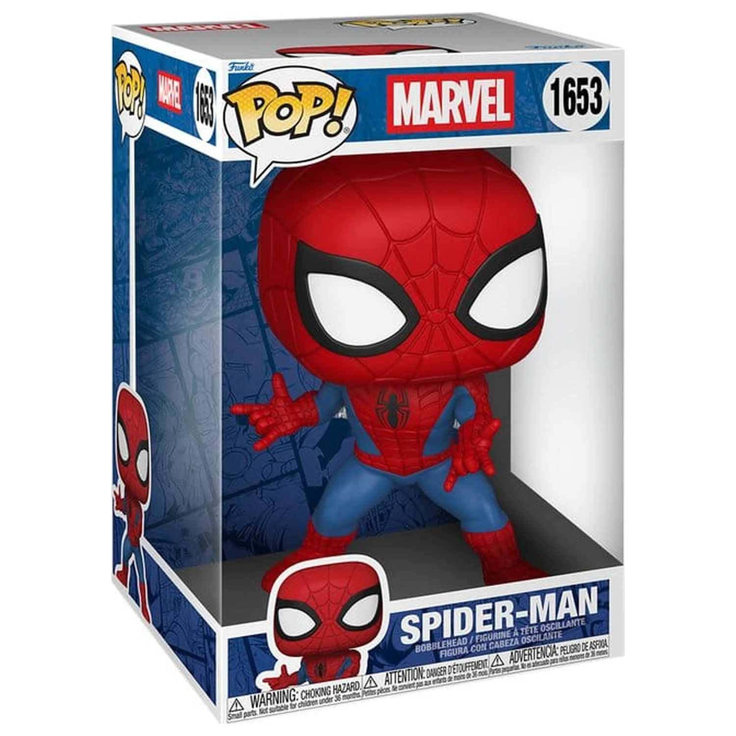 Marvel Comics Super Sized Jumbo Funko POP! Vinylová Figurka Spider-Man 25 cm fotografii produktu