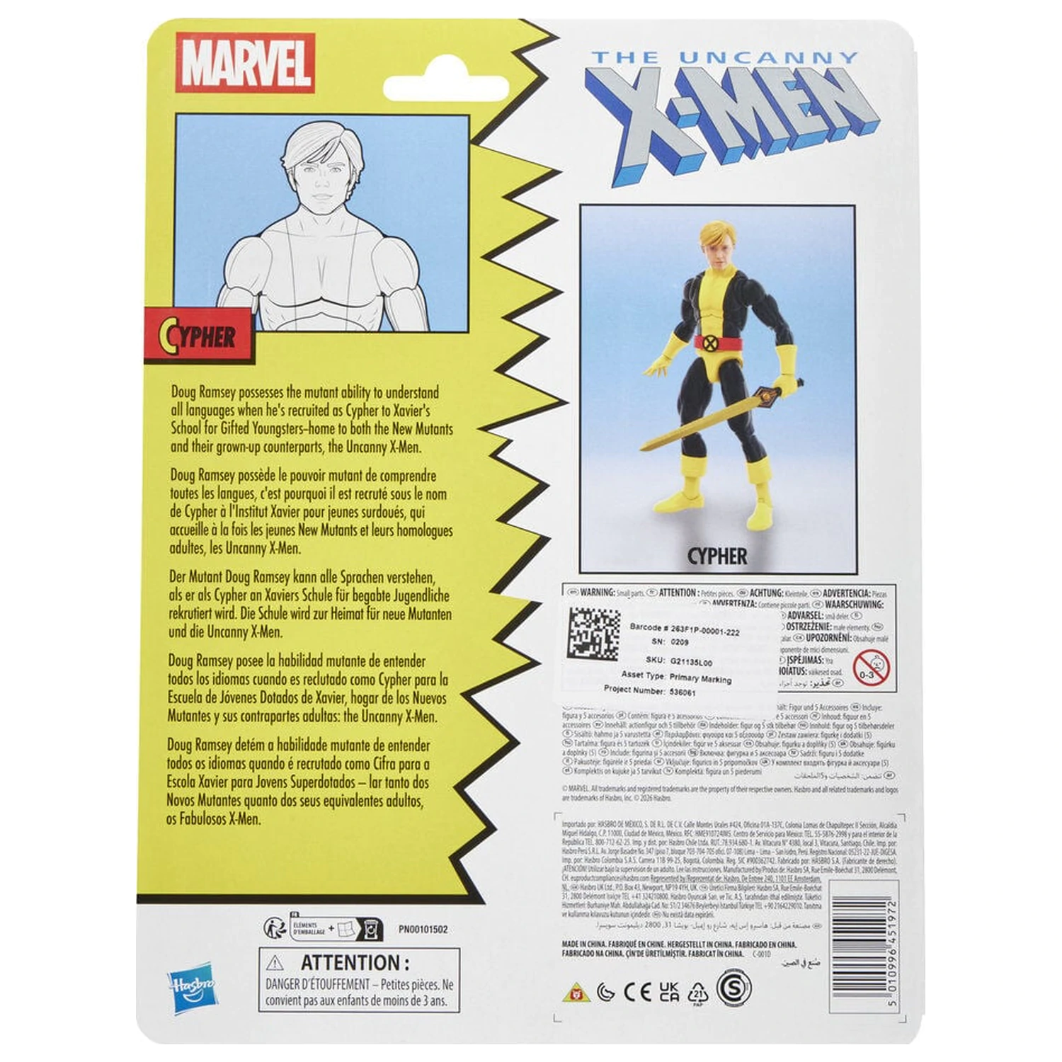 Marvel Comics The Uncanny X-Men Cypher figurka 15 cm fotografii produktu