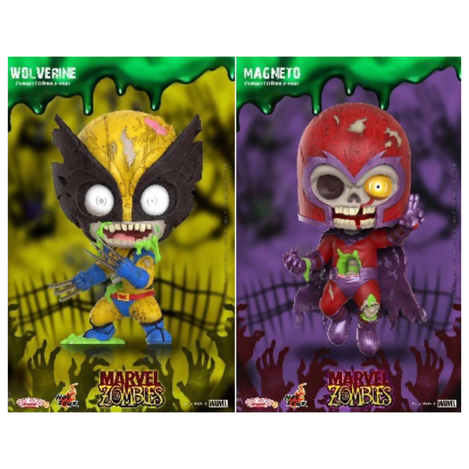 Marvel Cosbaby Wave 1 Wolverine & Magneto Zombies Sada fotografii produktu