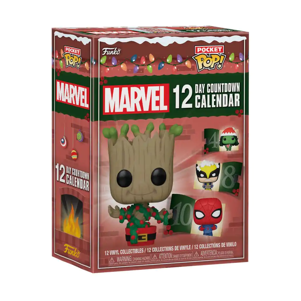 Marvel Odpočítávací kapesní Funko POP! Adventní kalendář Marvel 12-denní fotografii produktu