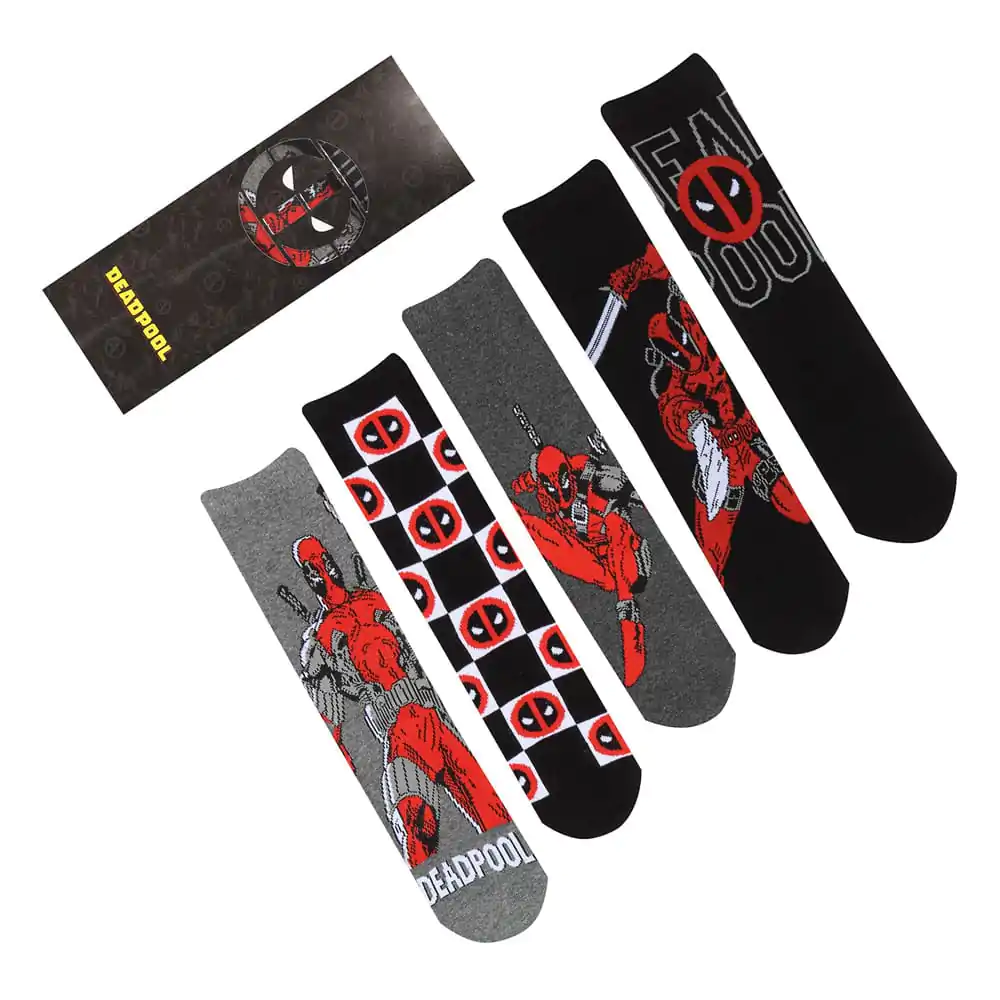 Marvel Ponožky 5-balení Deadpool L-XL fotografii produktu