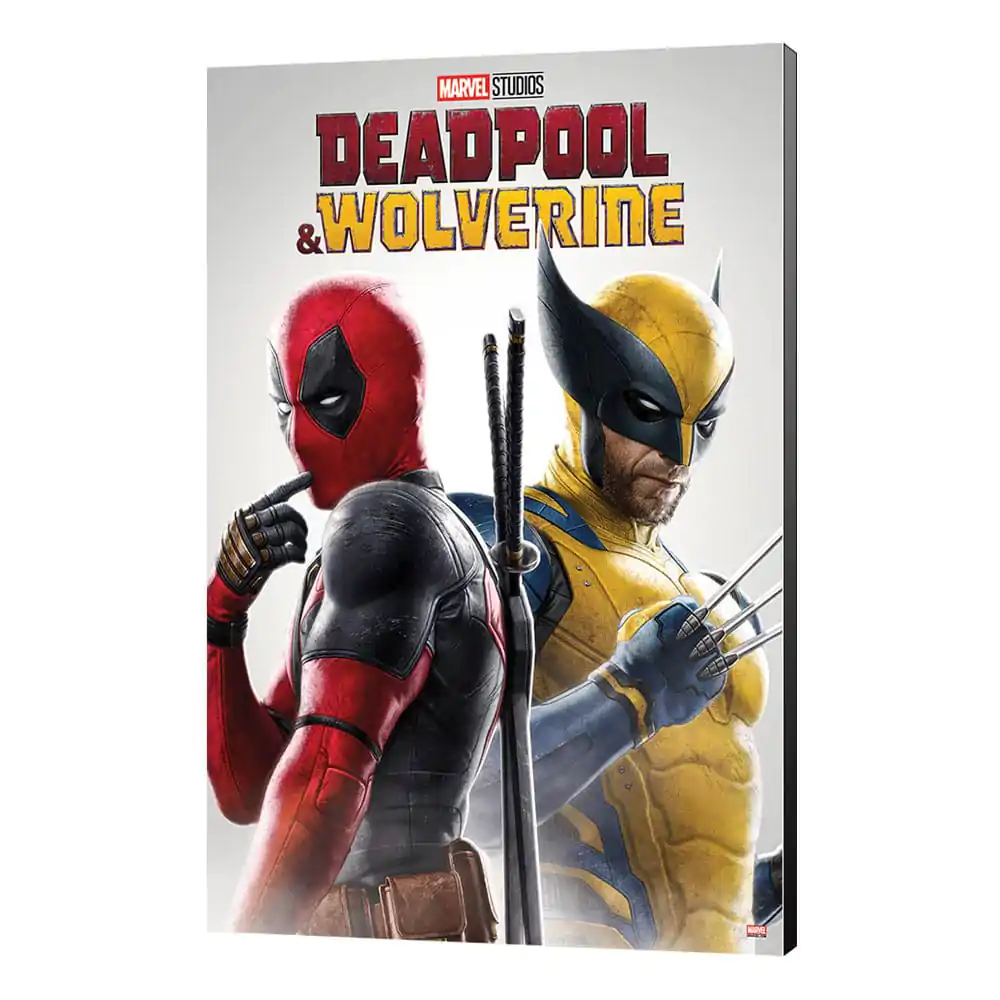 Marvel Wooden Wall Art Deadpool & Wolverine 02 Best friends 35 x 50 cm Dřevěná nástěnná dekorace fotografii produktu