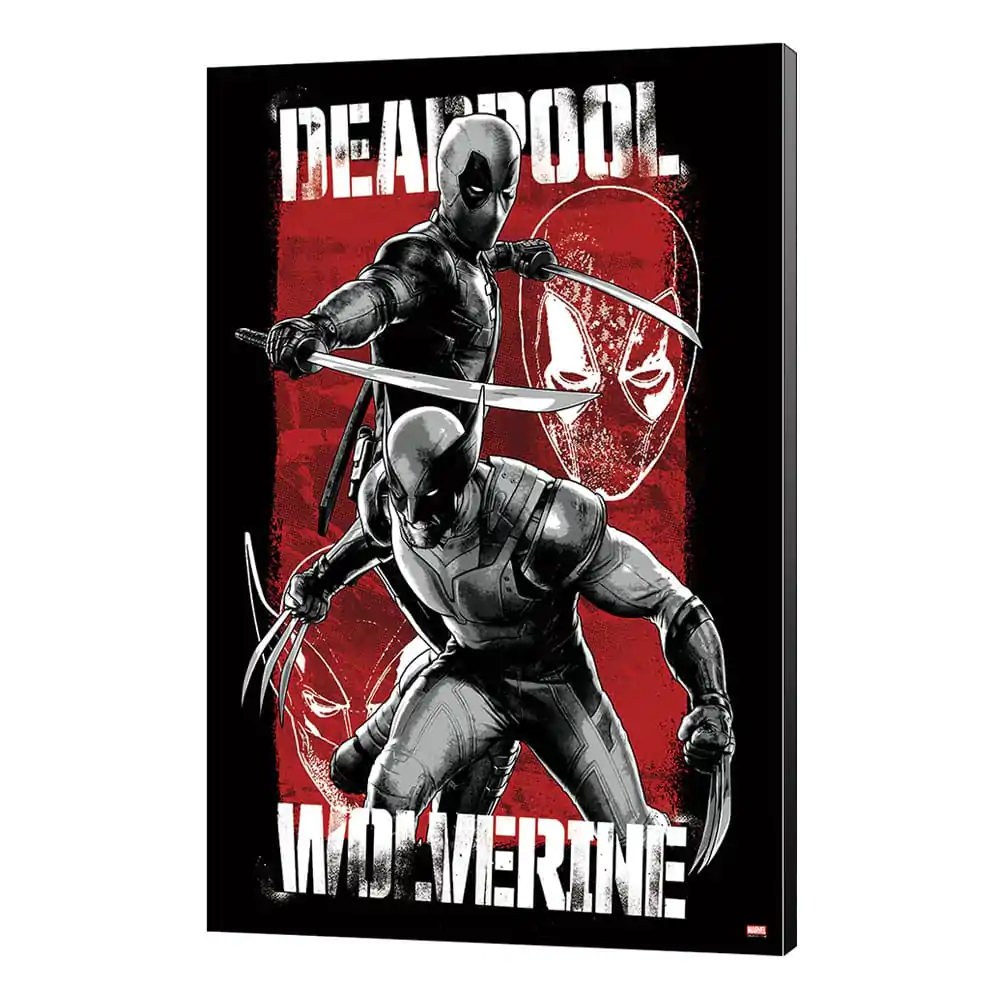 Marvel Dřevěná nástěnná dekorace Deadpool & Wolverine 03 Maximum Effort 35 x 50 cm fotografii produktu