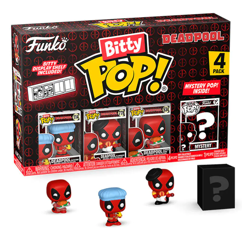 Deadpool Bitty Funko POP! Vinyl Figure 4-Pack Bathtime fotografii produktu