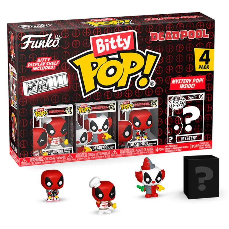 Deadpool Bitty Funko POP! Vinylová figurka 4-balení Master 2,5 cm fotografii produktu