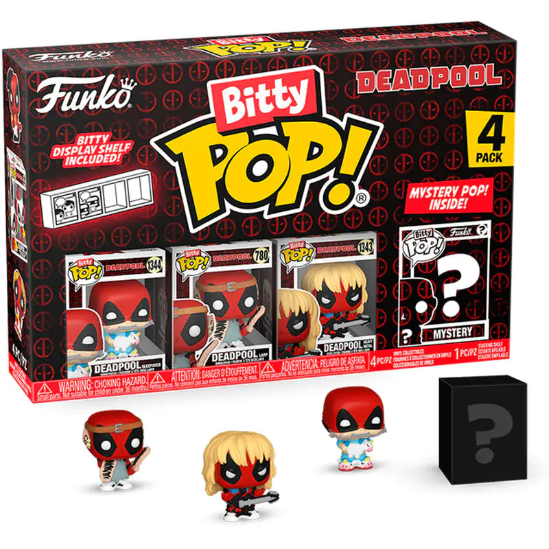 Deadpool Bitty Funko POP! Vinylová figurka 4-Pack Sleepover 2,5 cm fotografii produktu