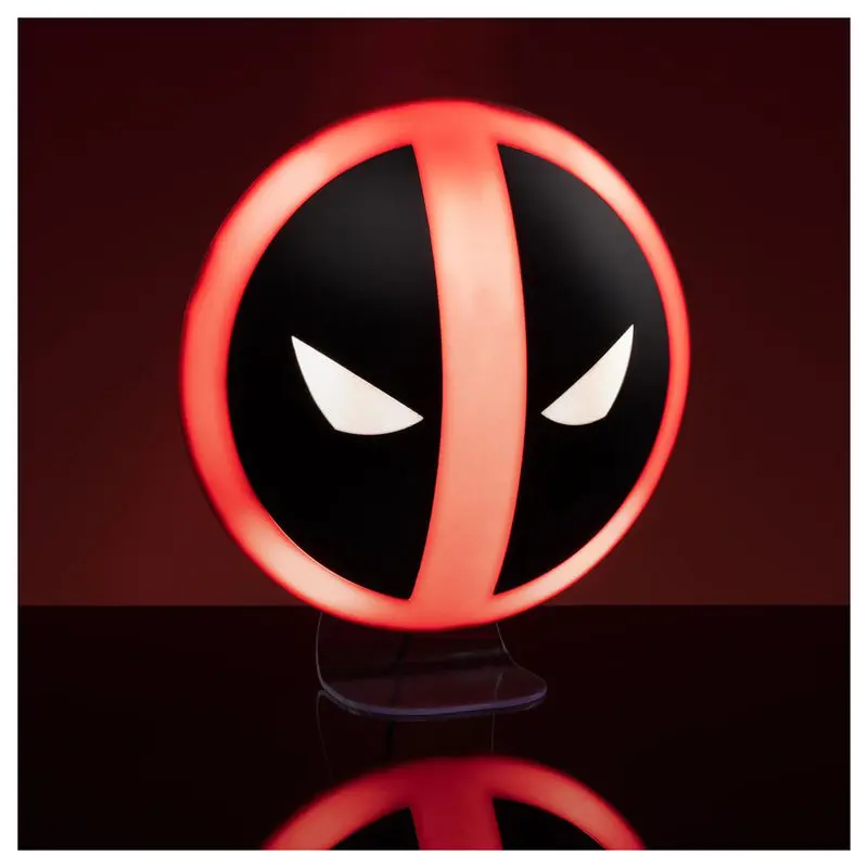 Marvel Deadpool logo světlo fotografii produktu