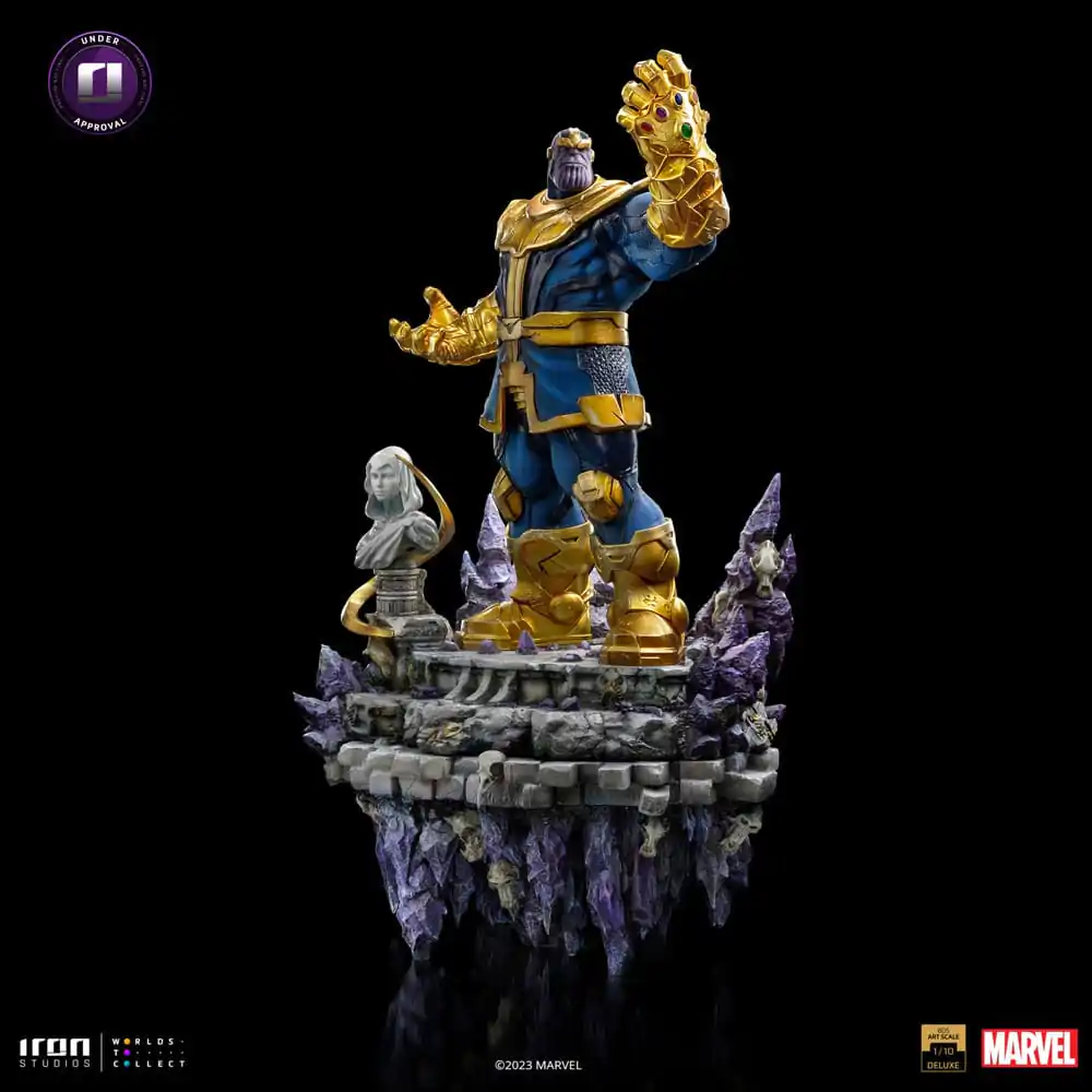 Marvel Deluxe BDS Art Scale socha 1/10 Thanos Rukavice nekonečna dioráma 42 cm fotografii produktu
